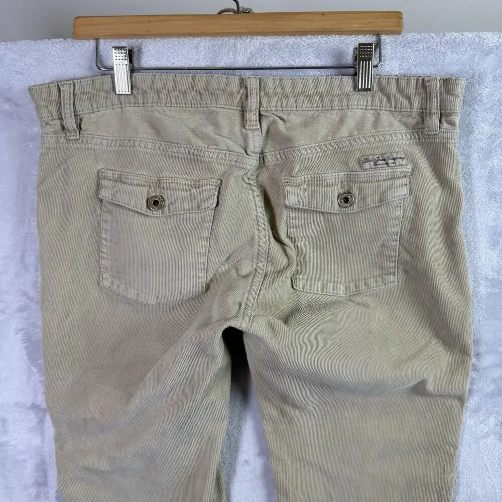 Polo Jeans RL Company Corduroy Pants Women's‎ 14x30 (17.5 Waist) Tan Pockets
